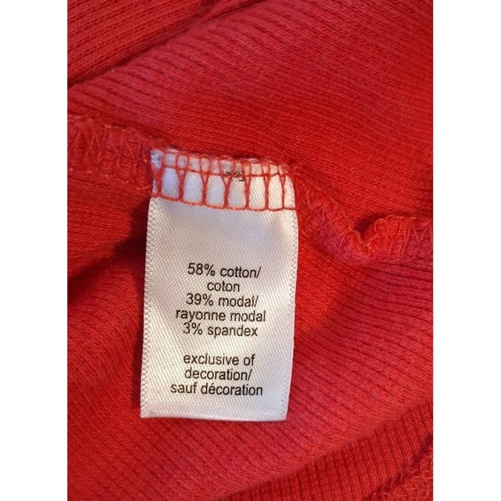 Maurices Henley Short Sleeve Red Womens Size 3x With Buttons - Picture 6 of 7
